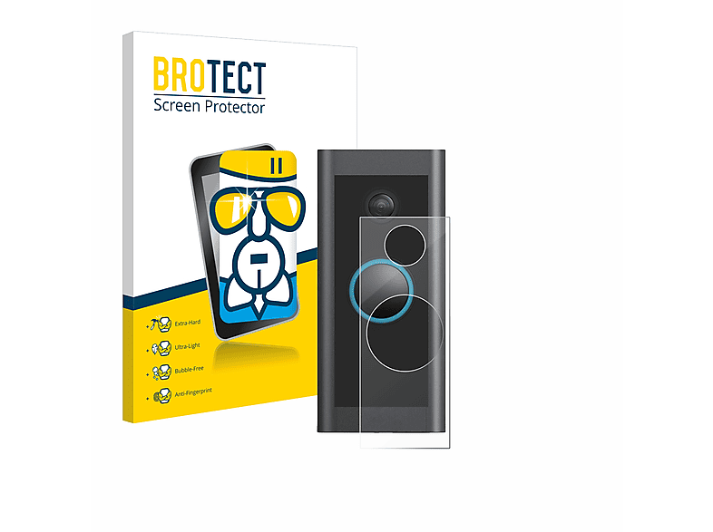 BROTECT Airglass klare Schutzfolie(für Ring Video Doorbell Wired)