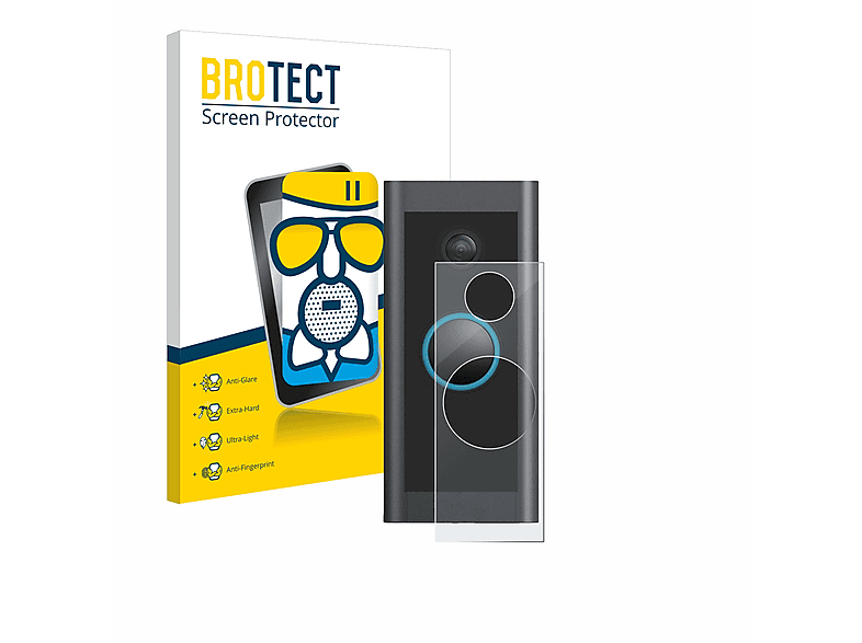 BROTECT Airglass matte Schutzfolie(für Ring Doorbell Video Wired)