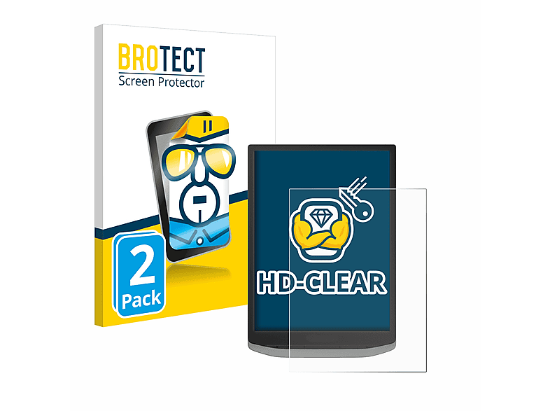 BROTECT 2x X klare PocketBook InkPad Schutzfolie(für Pro)