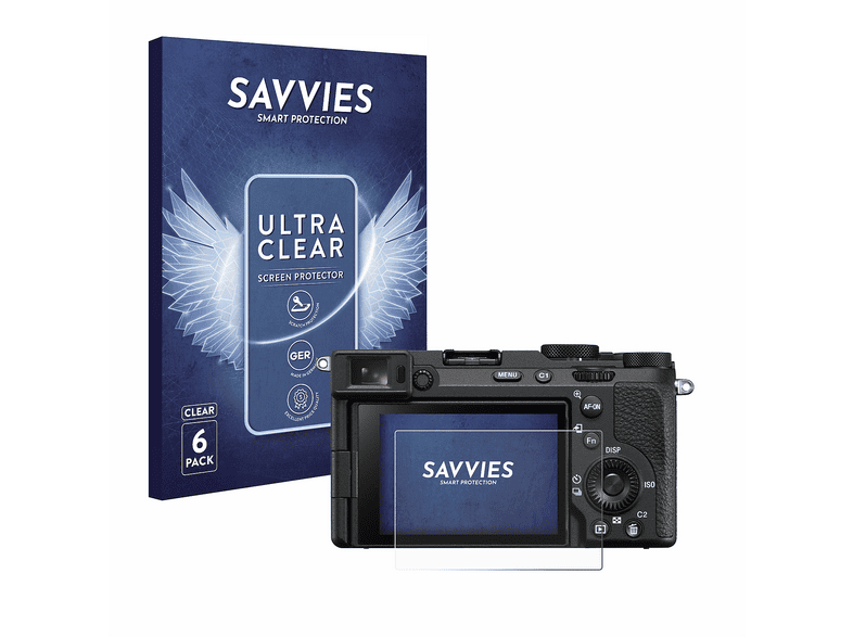 Savvies Display-Schutzfolie Für Sony Alpha NEX-5N | 6 Stück, Ultra-transparent & Kratzfest – Made In Germany