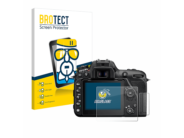 Airglass klare Nikon Schutzfolie(für D7500) BROTECT