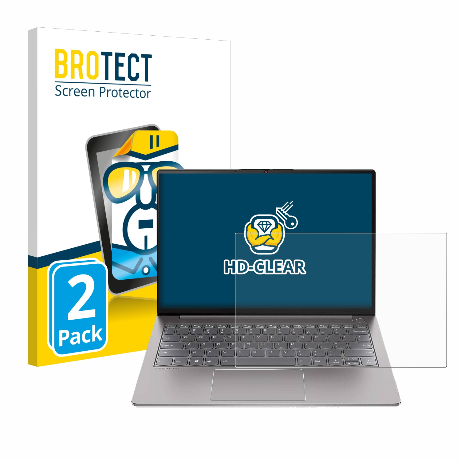 BROTECT 2x Gen Schutzfolie(für 13s Lenovo 3) klare ThinkBook