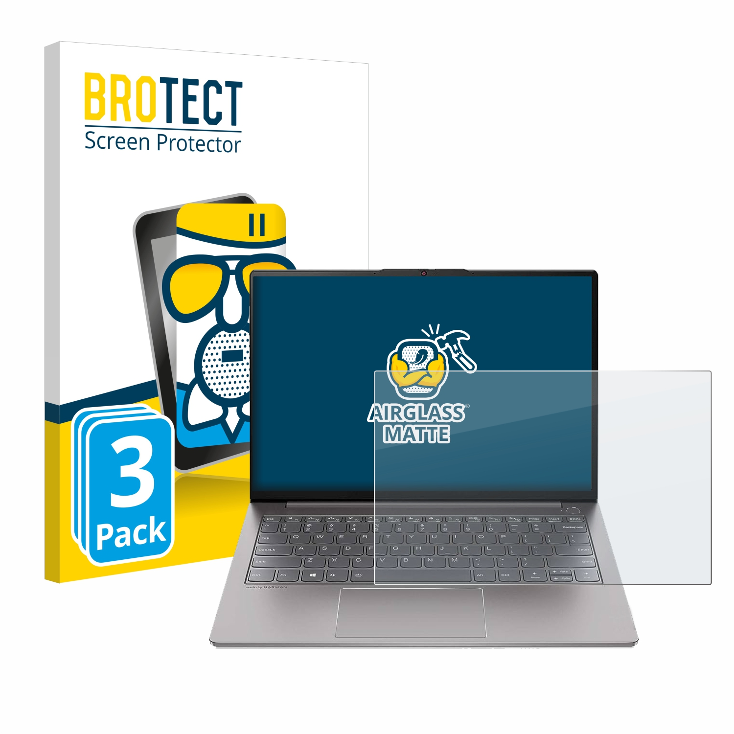BROTECT 3x 3) matte Gen Airglass Lenovo 13s ThinkBook Schutzfolie(für