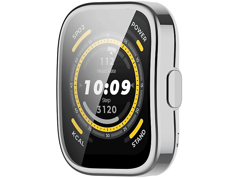 H9 + TPU Glas Silikon Watch Hülle Schutz Smart Amazfit 5) Hülle(für Bip WIGENTO