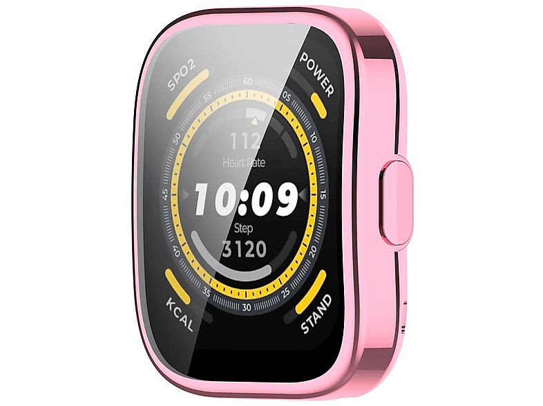 WIGENTO TPU Silikon Smart Hülle + H9 Glas Watch Schutz Hülle(für Amazfit Bip 5) | Smartwatch Schutzhüllen