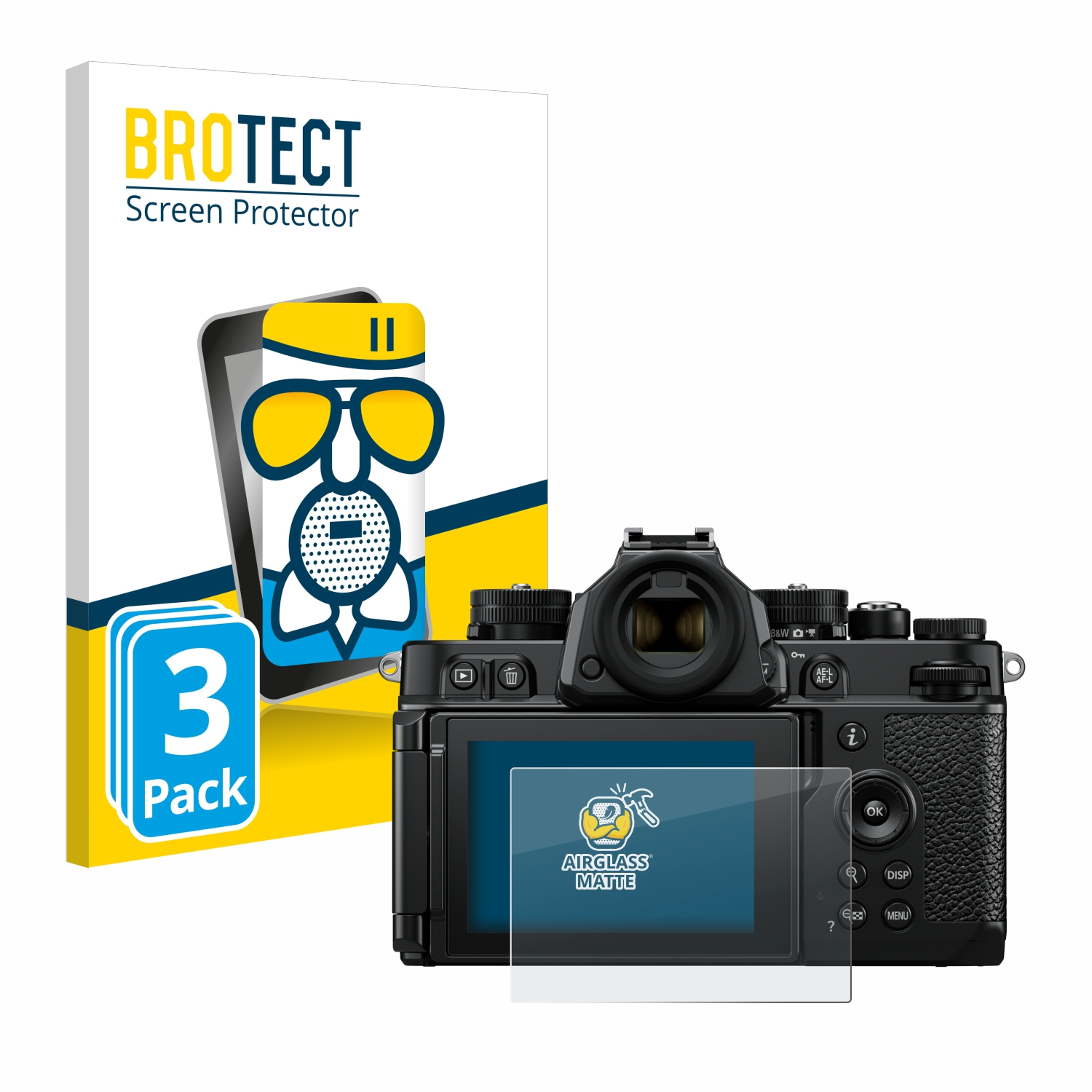 F) Nikon BROTECT Airglass 3x matte Schutzfolie(für Z