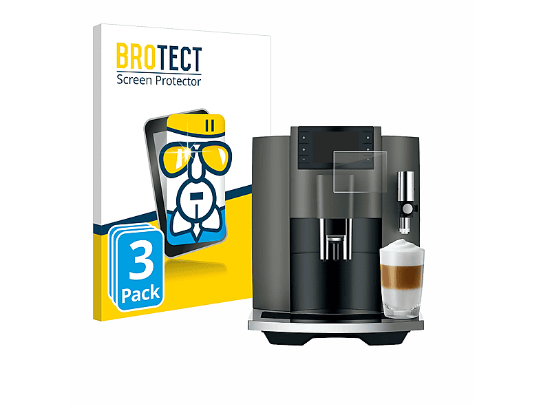 BROTECT 3x Airglass klare Schutzfolie(für Jura E8 (EC))