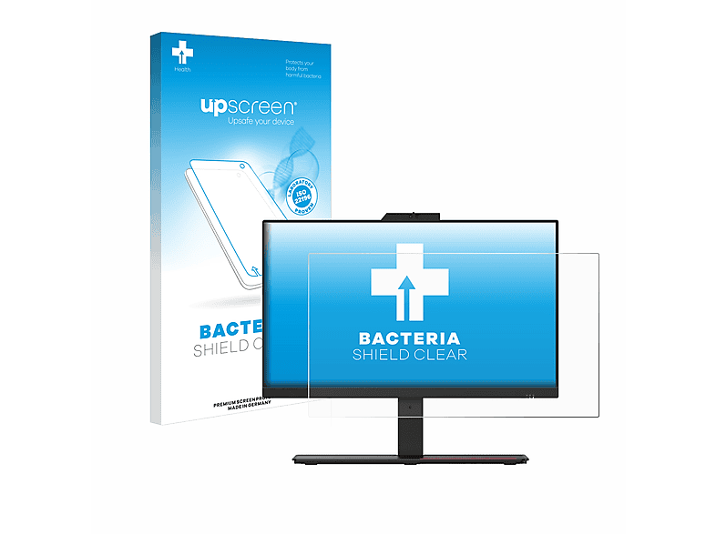 UPSCREEN antibakteriell klare Schutzfolie(für Lenovo ThinkCentre M90a AIO) | Monitor Displayschutz