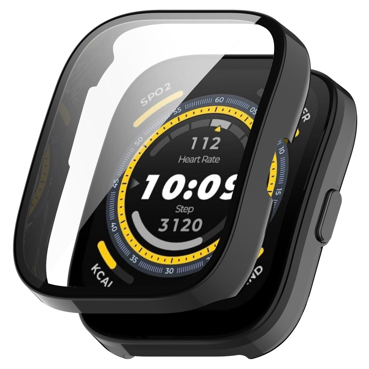 WIGENTO Kunststoff Hülle Bip H9 mit 5) Smart Glas Hülle(für Schutz Watch Amazfit Watch