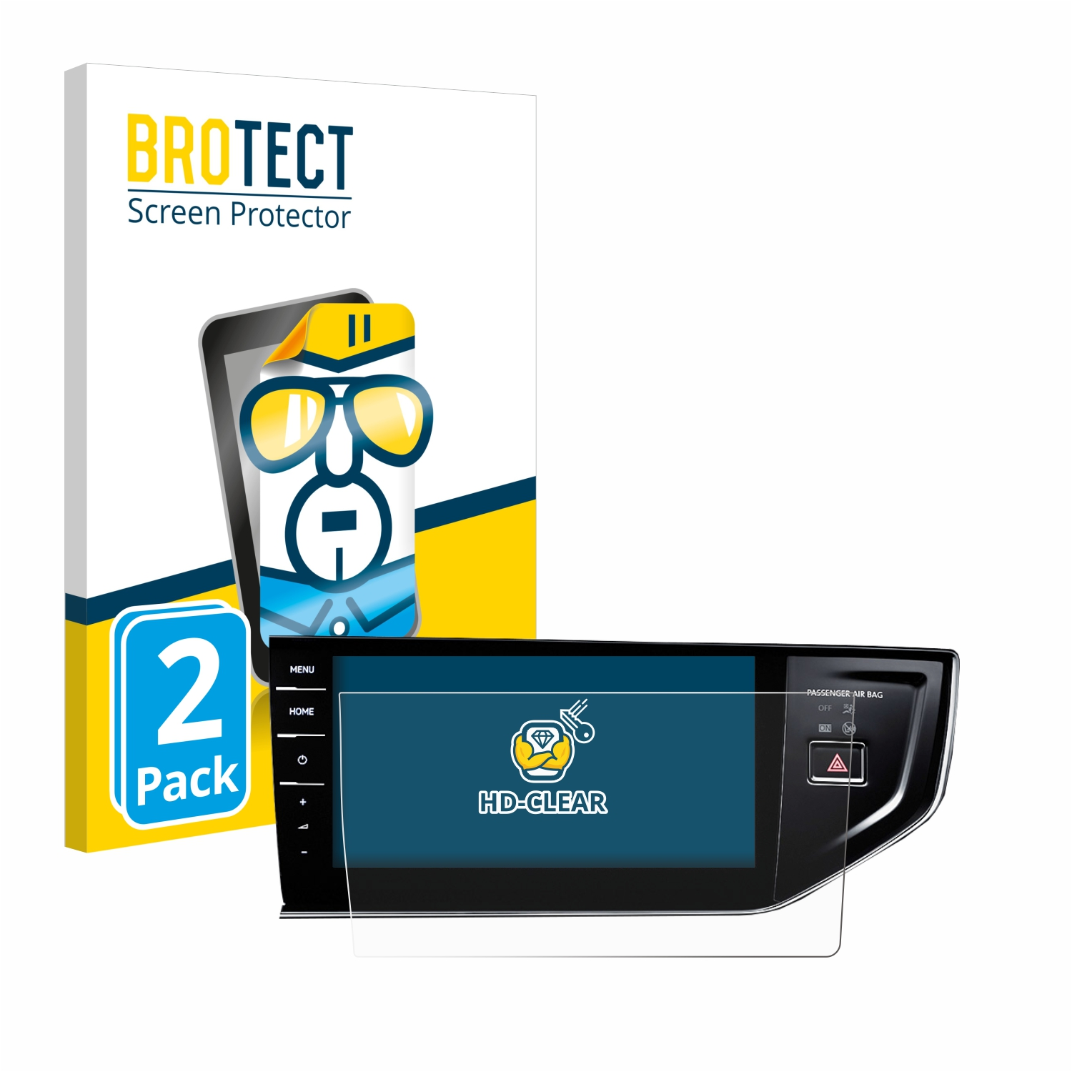 BROTECT Entspiegelungsfolie Für VW Tiguan Discover Pro 9.2 - 2 Stück