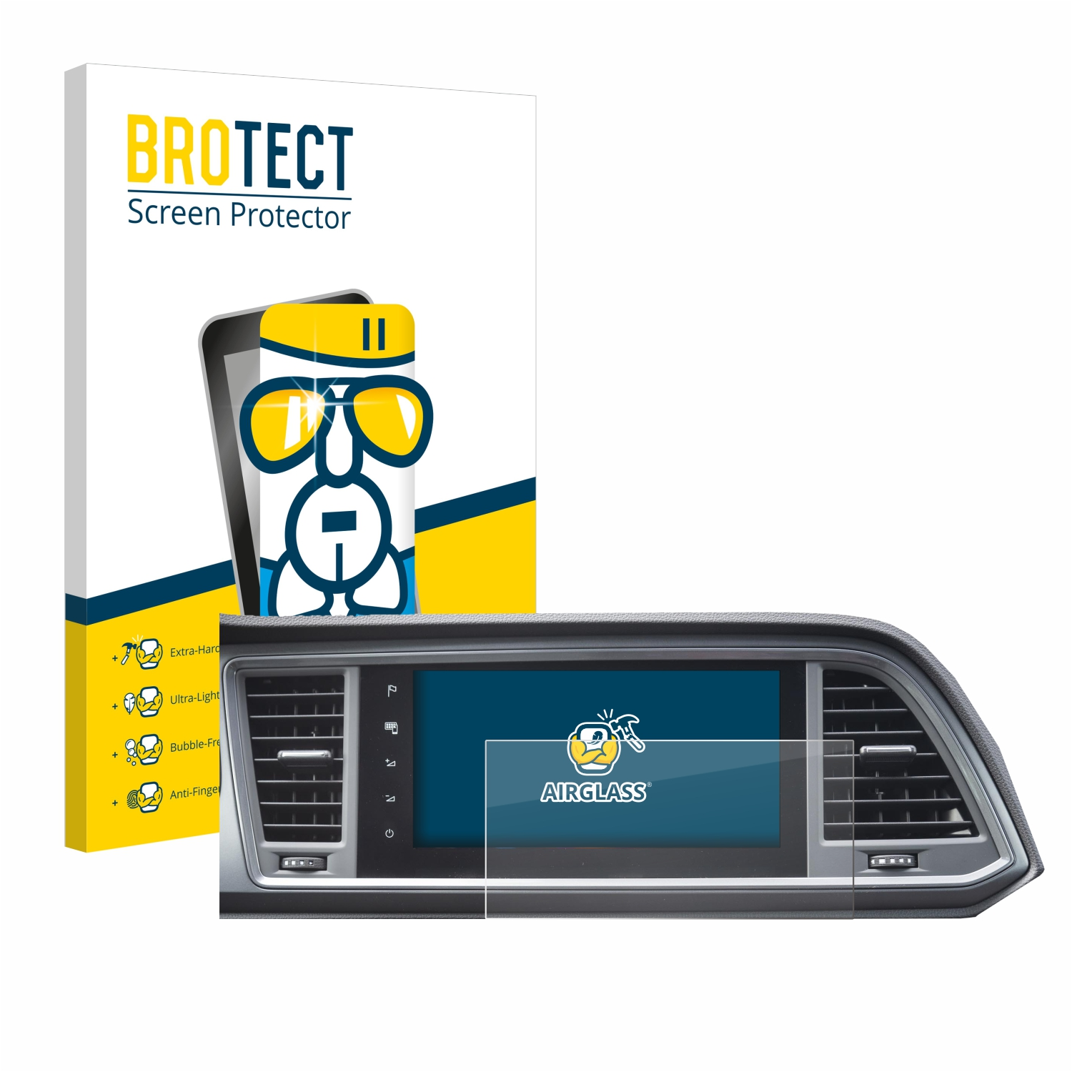 BROTECT Airglass klare Cupra 3) Ateca MiB Facelift Seat Schutzfolie(für 2021