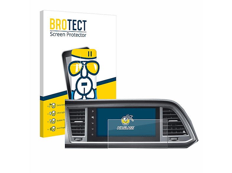 BROTECT Airglass klare Schutzfolie(für Seat Cupra Ateca Facelift 2021 MiB 3)