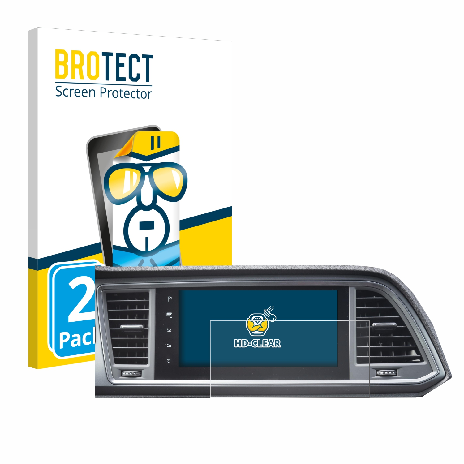 BROTECT 2x 3) Facelift MiB Ateca Seat klare Schutzfolie(für Cupra 2021