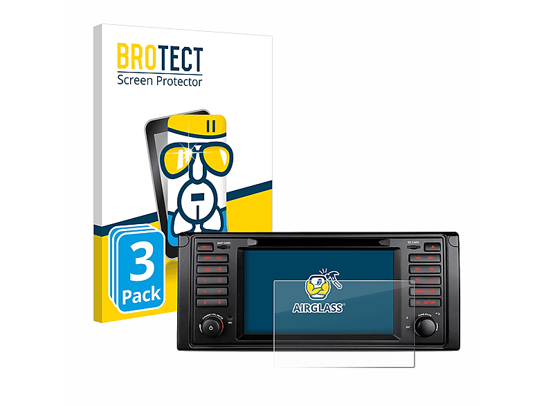 BROTECT 3x Airglass klare Schutzfolie(für XTrons IQ7039B)