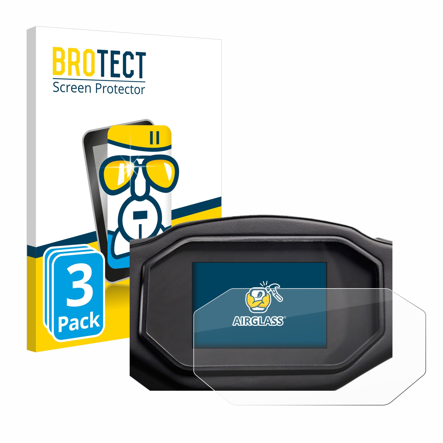 BROTECT 3x klare Ray Airglass 7.7) Schutzfolie(für