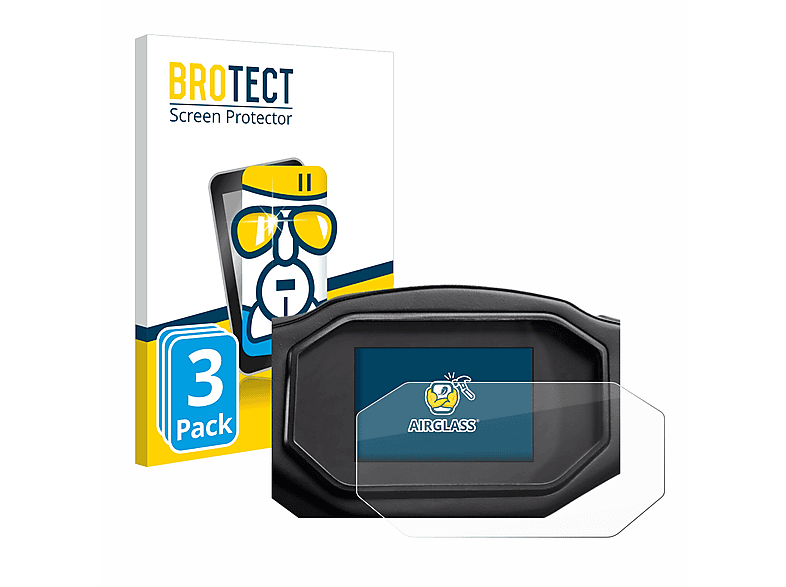 BROTECT 3x klare Ray Airglass 7.7) Schutzfolie(für