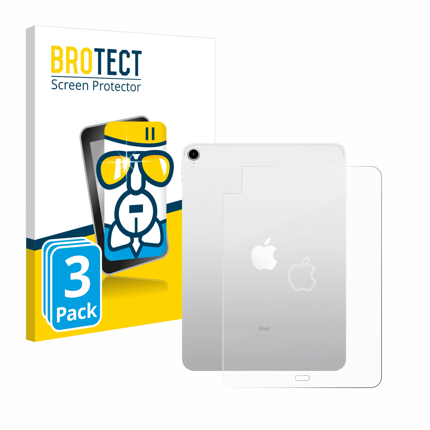 BROTECT 3x Airglass klare 4 (4. WiFi 2020 Air Gen.)) Apple iPad Schutzfolie(für