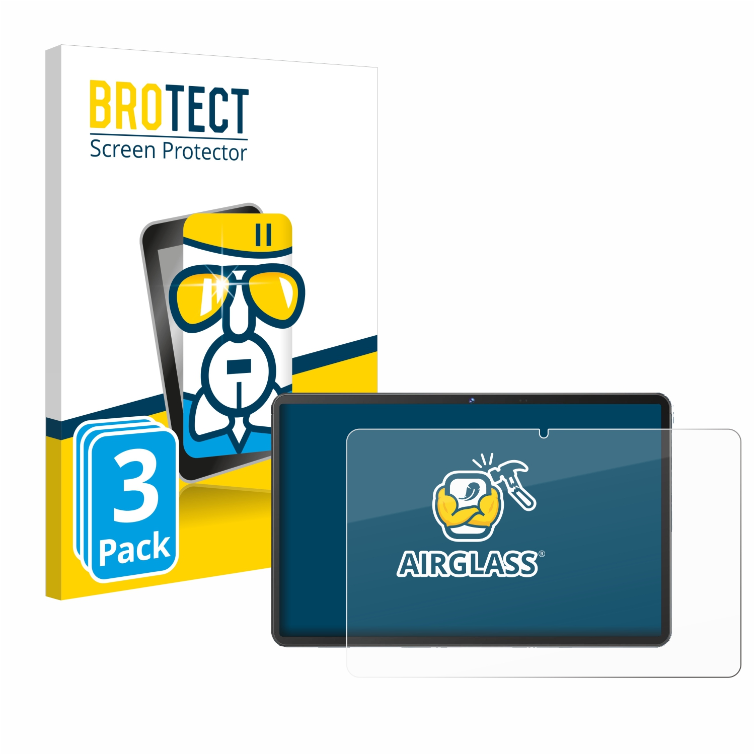 BROTECT 3x Airglass klare T3) Schutzfolie(für LincPlus