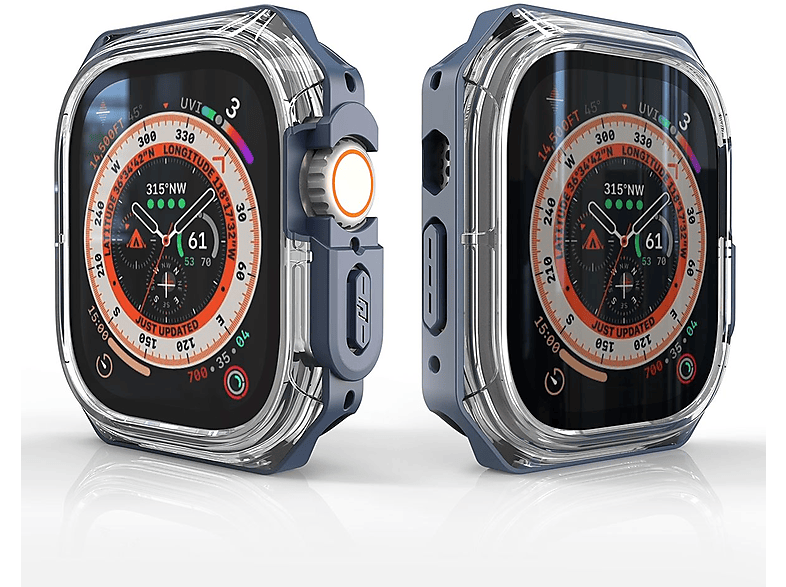 Ultra 1 2 Smartwatchhülle(für 49mm) + Design Hülle Watch WIGENTO Apple Shockproof