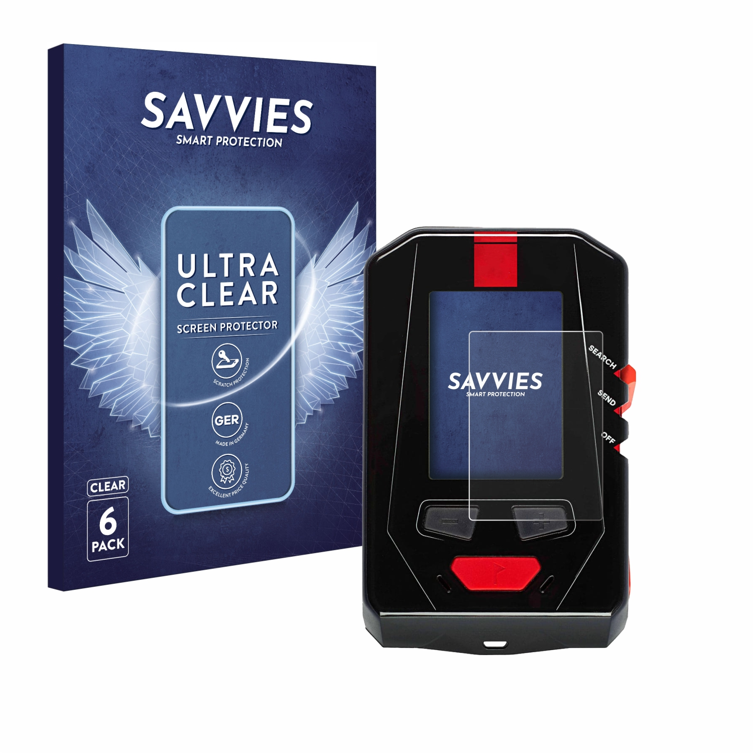 SAVVIES 6x klare Schutzfolie(für Arva Pro) Neo BT
