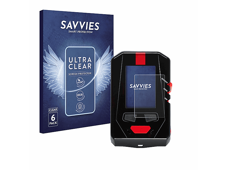 SAVVIES 6x klare Schutzfolie(für Arva Pro) Neo BT