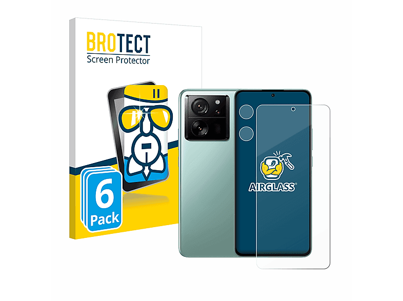 BROTECT Airglass 13T Schutzfolie(für Pro) 6x Xiaomi klare