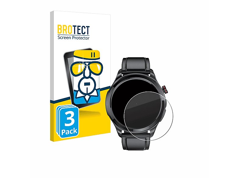 BROTECT 3x 9H klares Schutzglas(für Kardena Care Pro 3) | Smartwatch Schutzfolien & Gläser