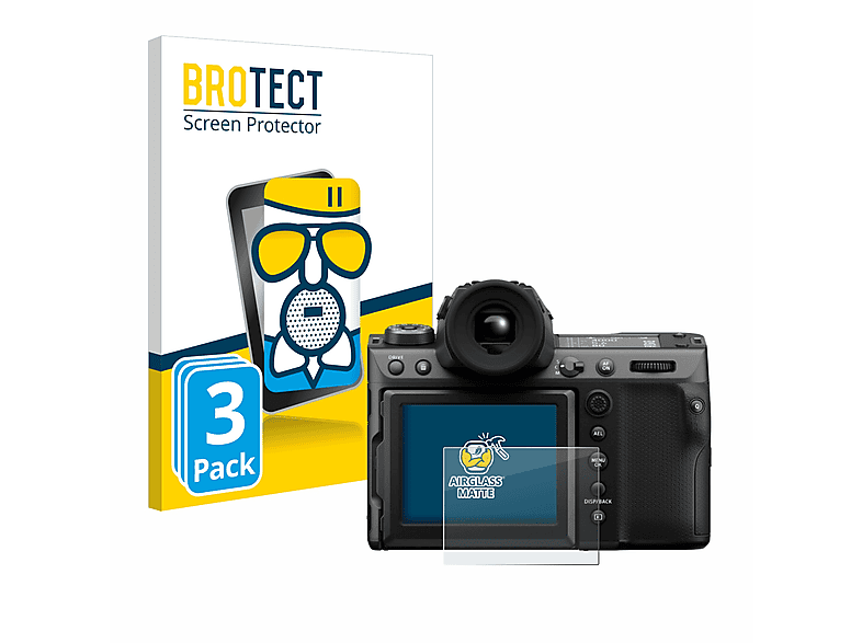 BROTECT 3x Airglass matte II) GFX100 Fujifilm Schutzfolie(für
