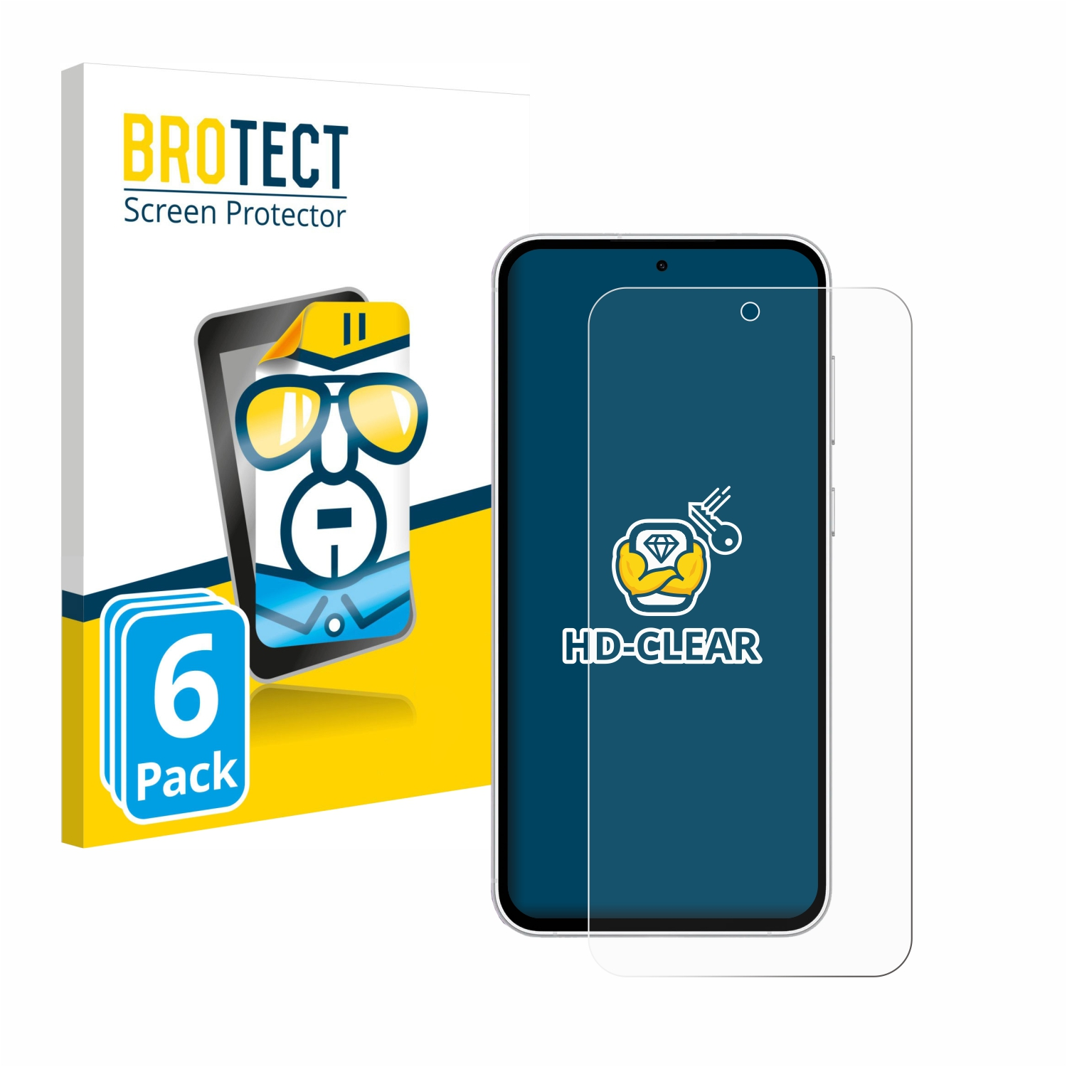 BROTECT 6x Samsung klare S23 Galaxy Schutzfolie(für FE)