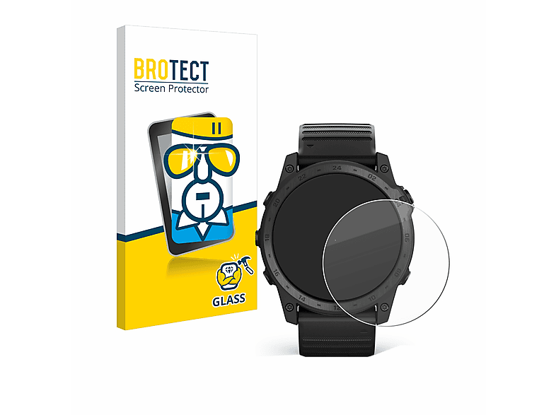 BROTECT 9H klares Schutzglas(für Garmin Tactix 7 AMOLED) | Smartwatch Schutzfolien & Gläser