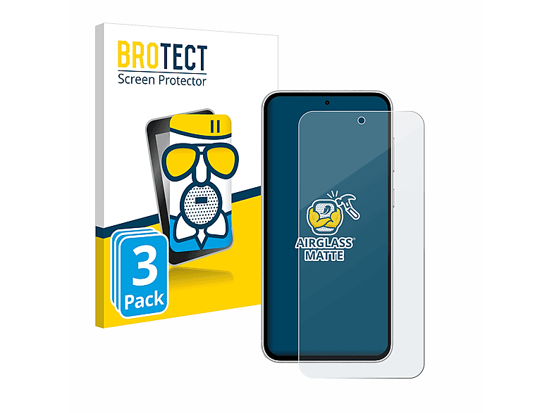 BROTECT 3x Airglass matte Schutzfolie(für Samsung Galaxy S23 FE)