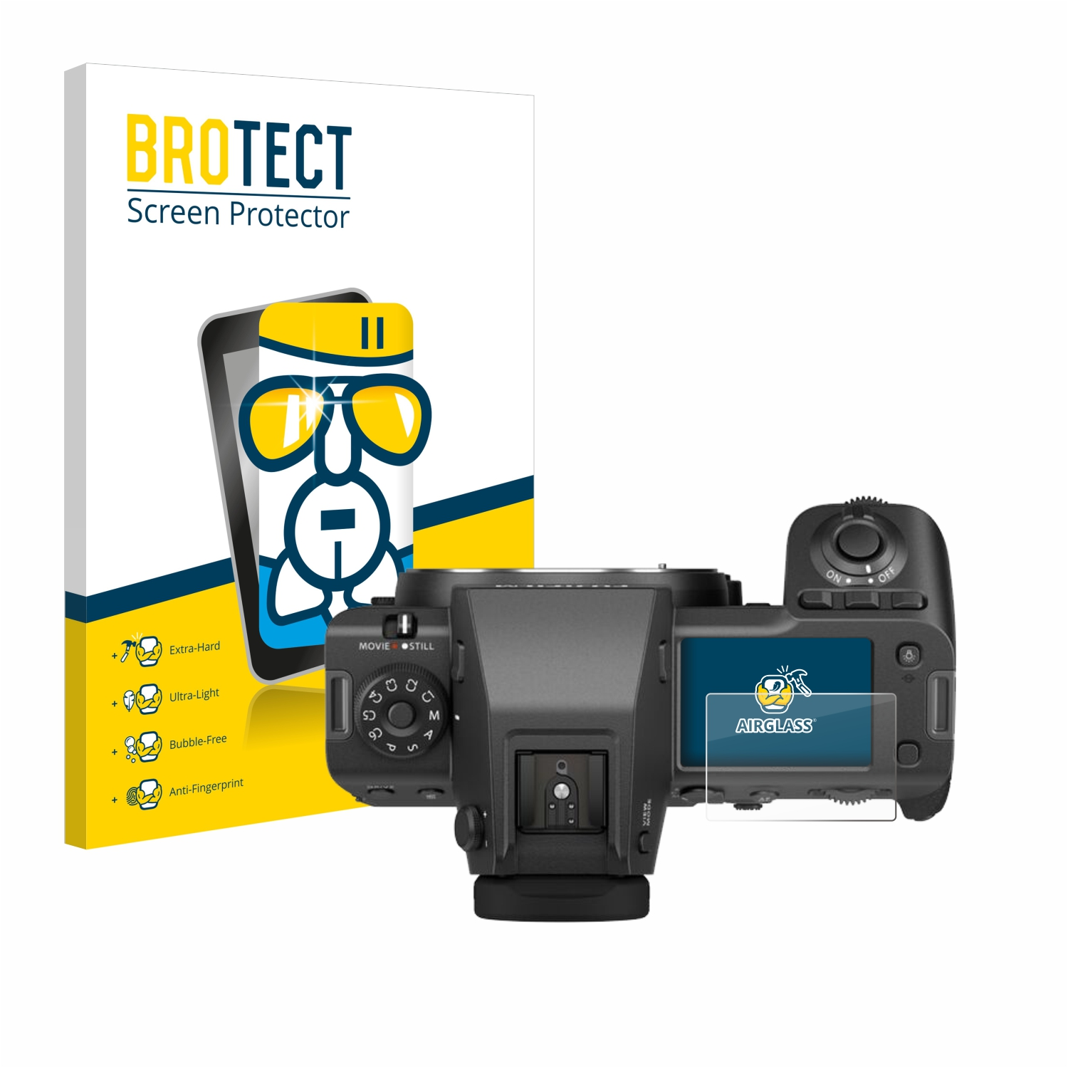 II) GFX100 Schutzfolie(für Airglass Fujifilm klare BROTECT