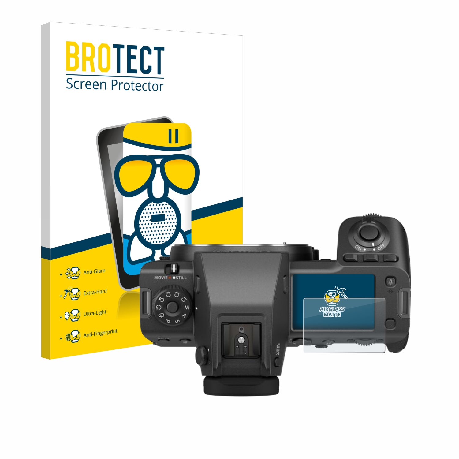 Airglass GFX100 matte II) Fujifilm BROTECT Schutzfolie(für