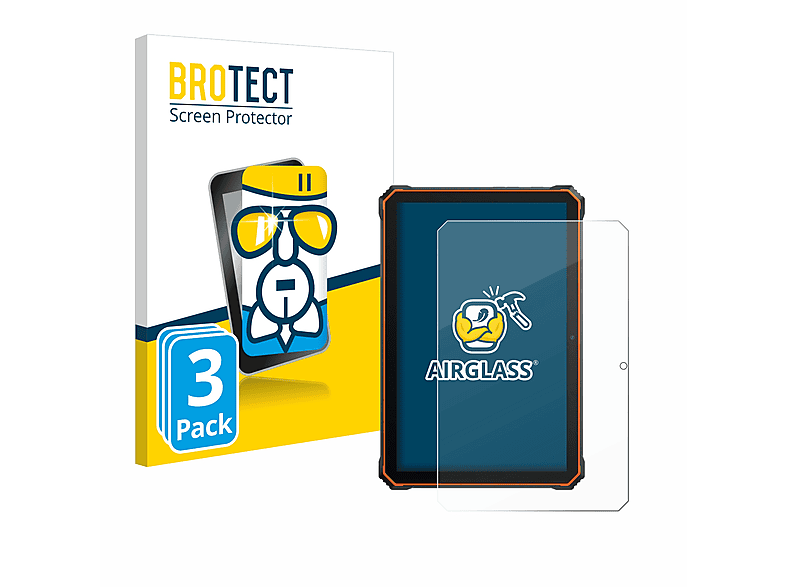 BROTECT 3x Active Airglass 6) klare Schutzfolie(für Blackview
