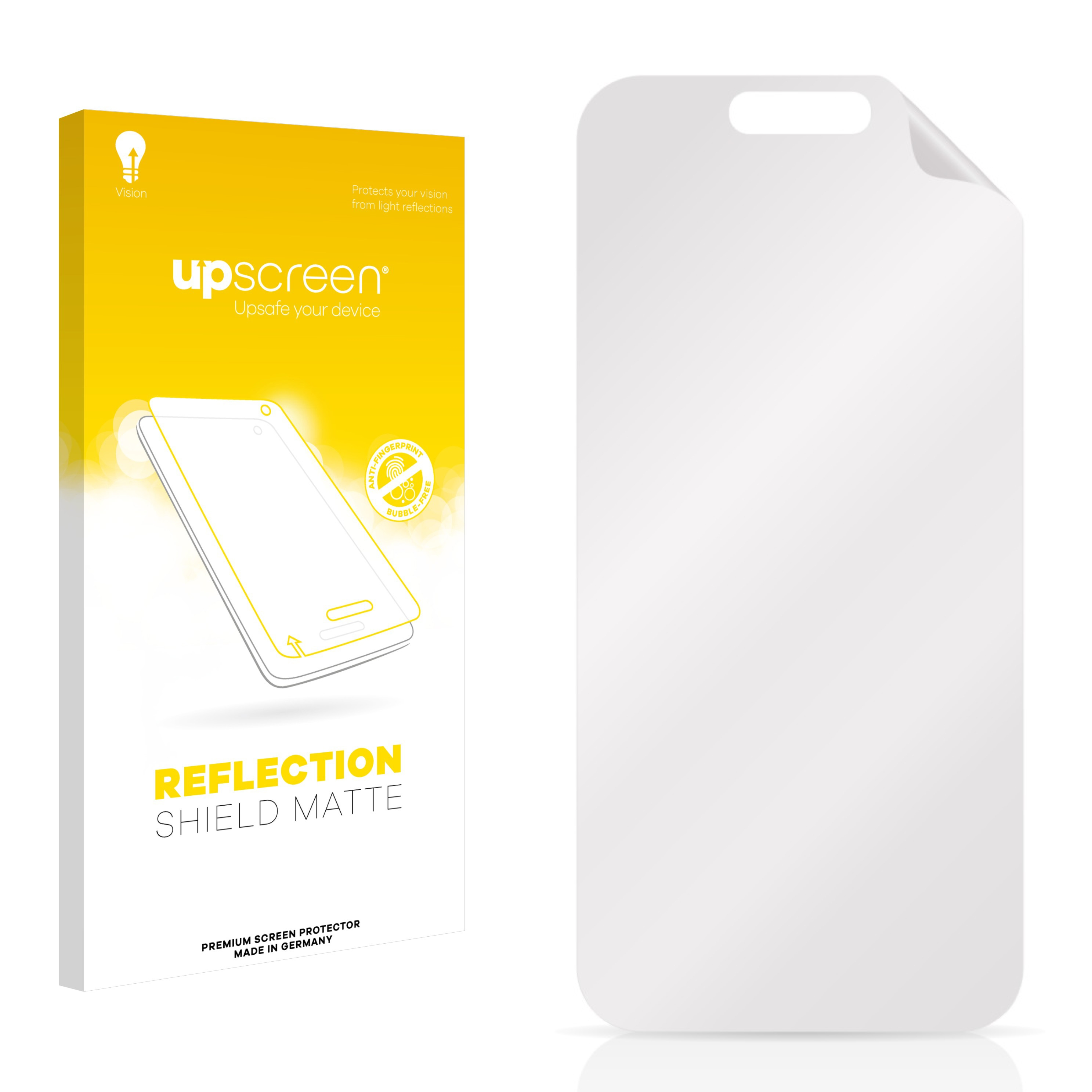 Ein Schutzfolie für ein Telefon, mit einer Box und einer Bildschirmfolie.