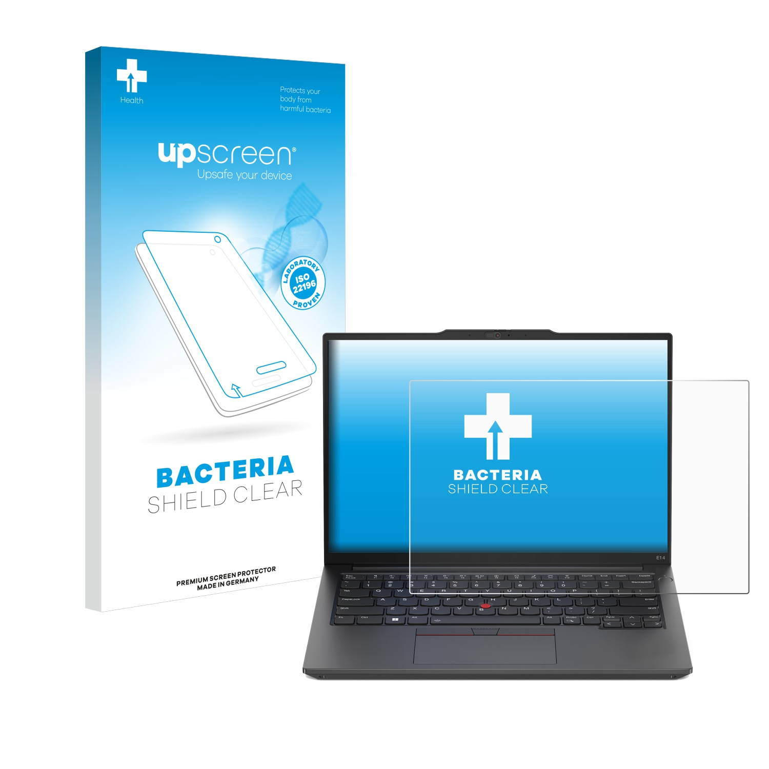 UPSCREEN antibakteriell klare Schutzfolie(für Lenovo Gen ThinkPad E14 5)