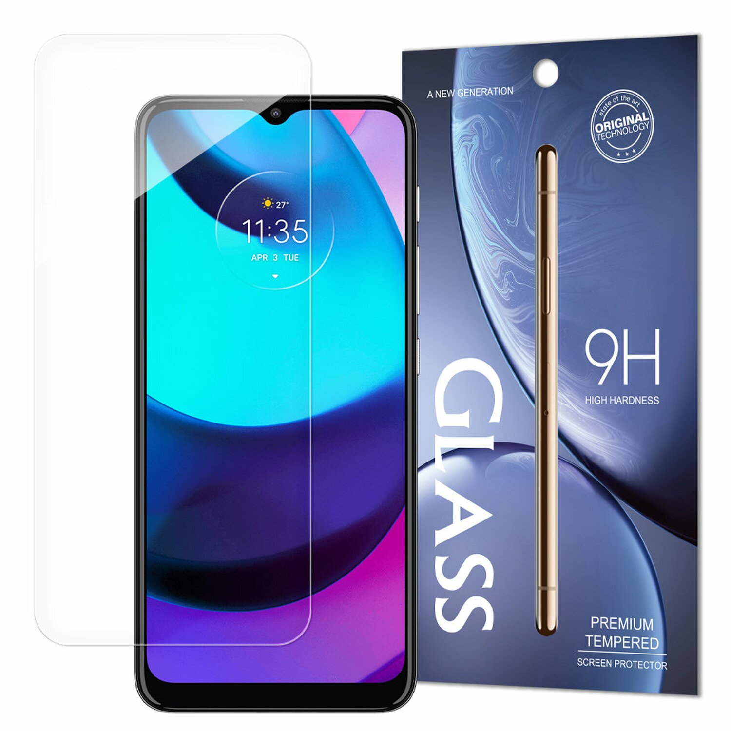 Passgenau MOTOROLA MOTO E20) Glas 9H MOTO Displayschutzfolie E20 Schutzfolie kompatibel mit Displayschutz(für MOTOROLA Schutzglas COFI