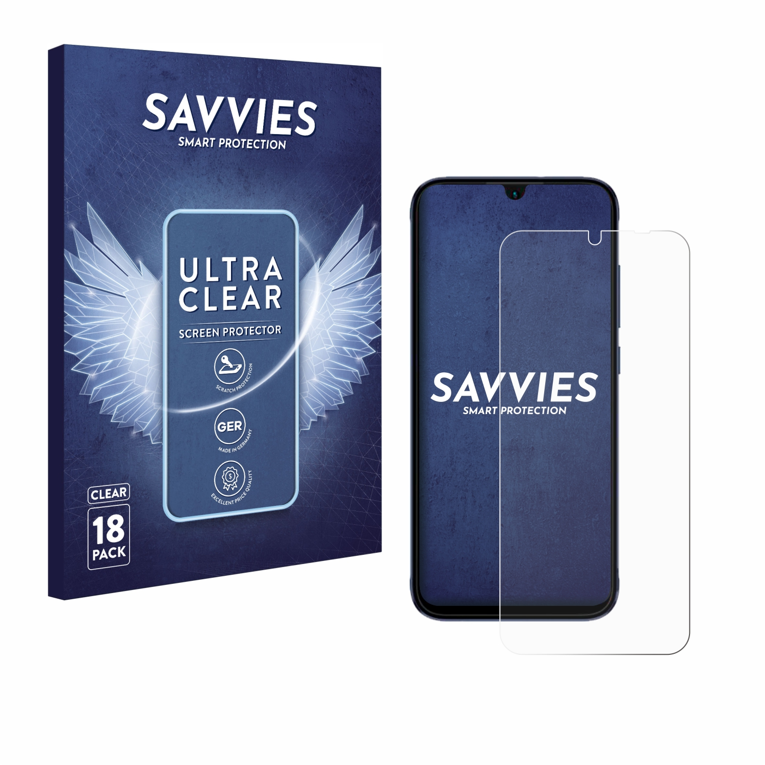 SAVVIES Smart HD 18x Infinix klare 2021) Schutzfolie(für