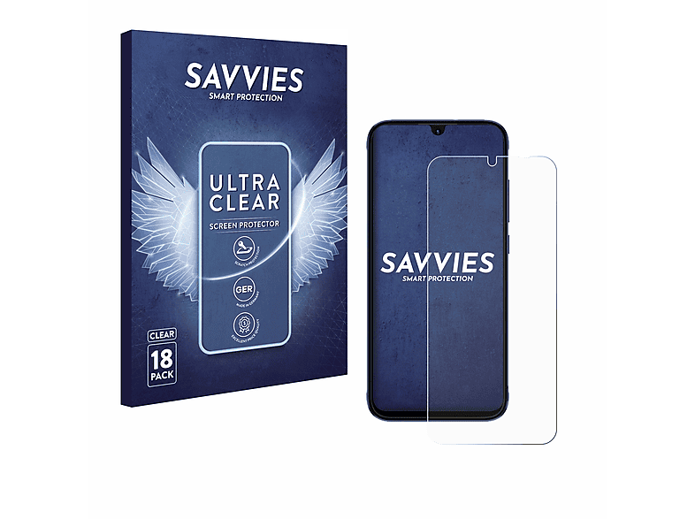 SAVVIES 18x klare Schutzfolie(für Infinix Smart HD 2021)