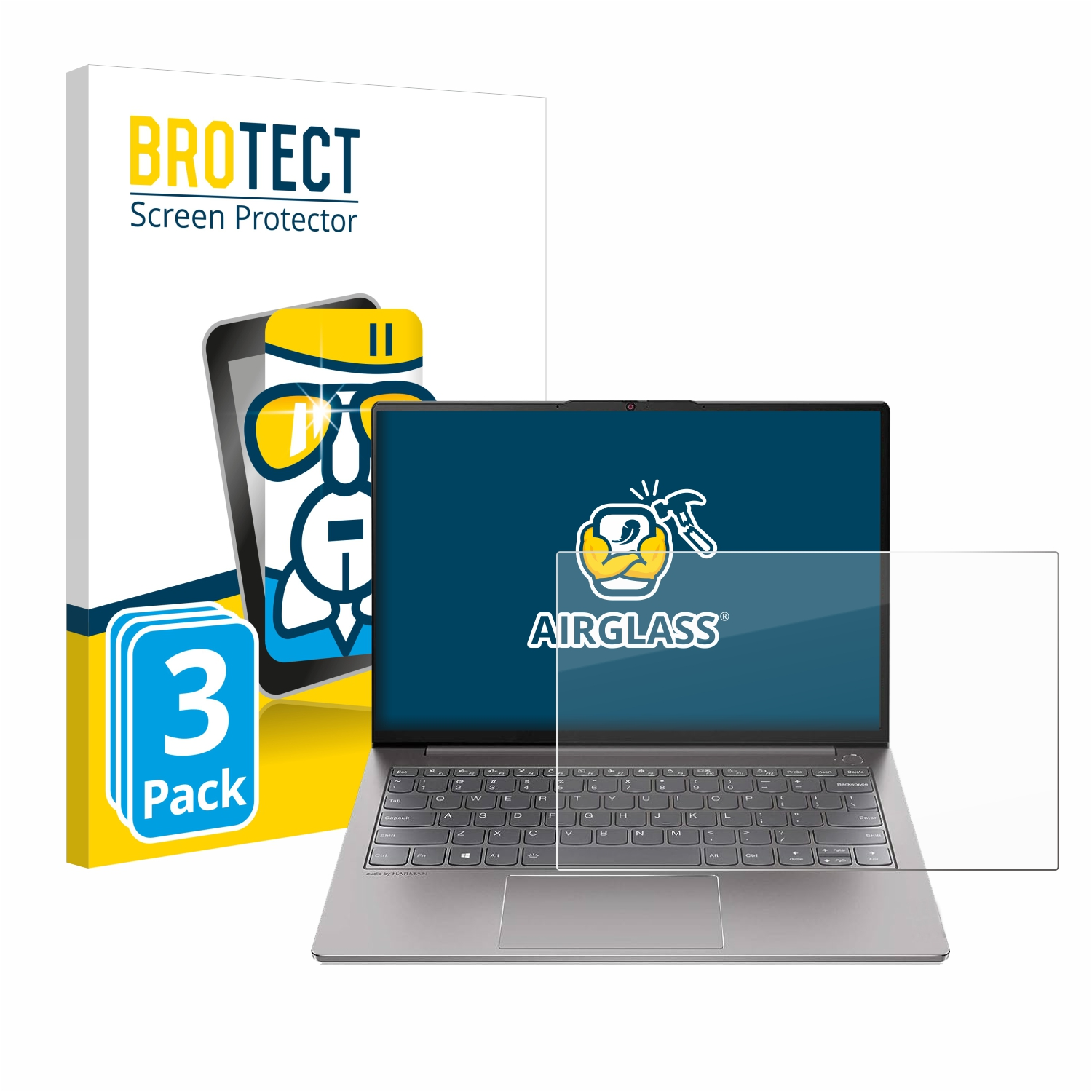 BROTECT 3x Airglass klare Schutzfolie(für Gen ThinkBook 3) Lenovo 13s