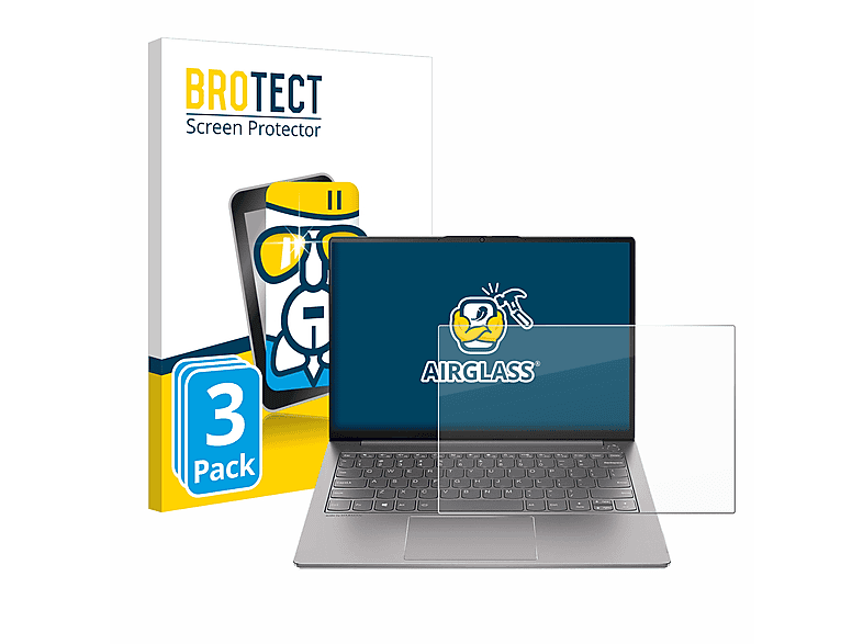 BROTECT 3x Airglass klare Schutzfolie(für Lenovo 13s Gen 3) ThinkBook