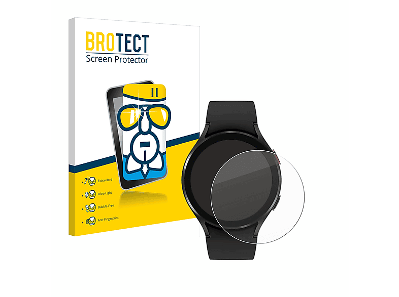 BROTECT Airglass klare Schutzfolie(für Samsung Galaxy Watch 4 (44mm)) | Smartwatch Schutzfolien & Gläser
