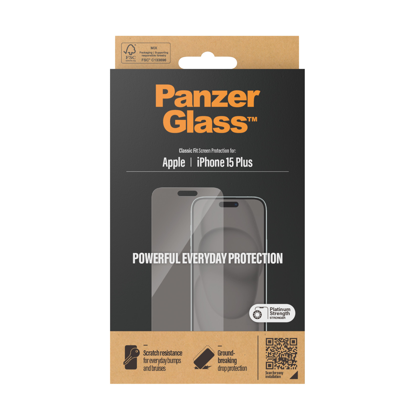 Schutzglas Panzer 15 Apple PANZERGLASS Folie iPhone Display Plus) Schutzglas(für