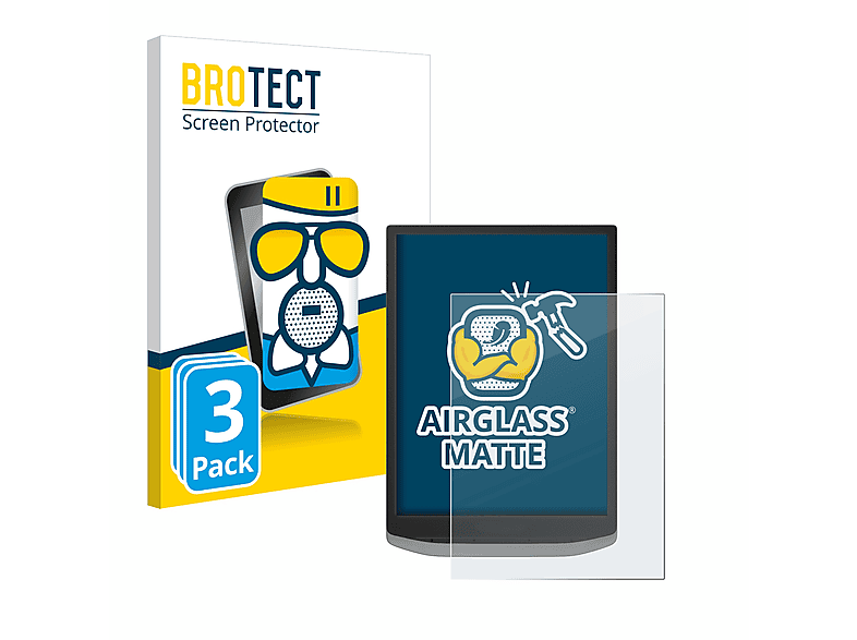 BROTECT 3x Airglass matte Schutzfolie(für PocketBook InkPad X Pro)