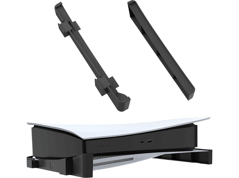 TADOW tragbarer Ständer, Zubehör PlayStation für Konsolenzubehör, Halterung, schwarz Horizontale PS5 5