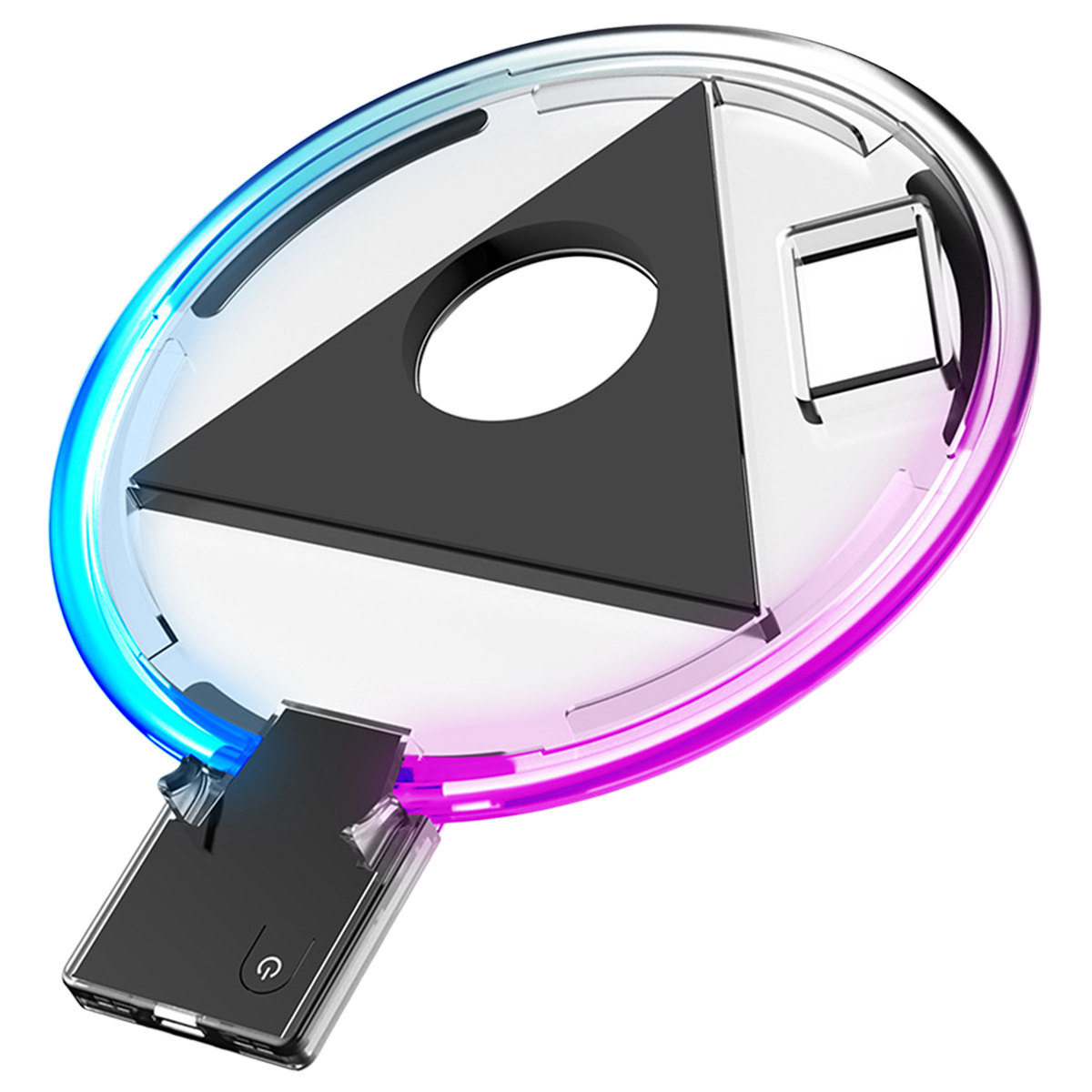 RGB-Ladeschale 5-Controller, Sockel, schwarz Konsolenständer RESPIEL PlayStation Beleuchteter Konsolenzubehör,