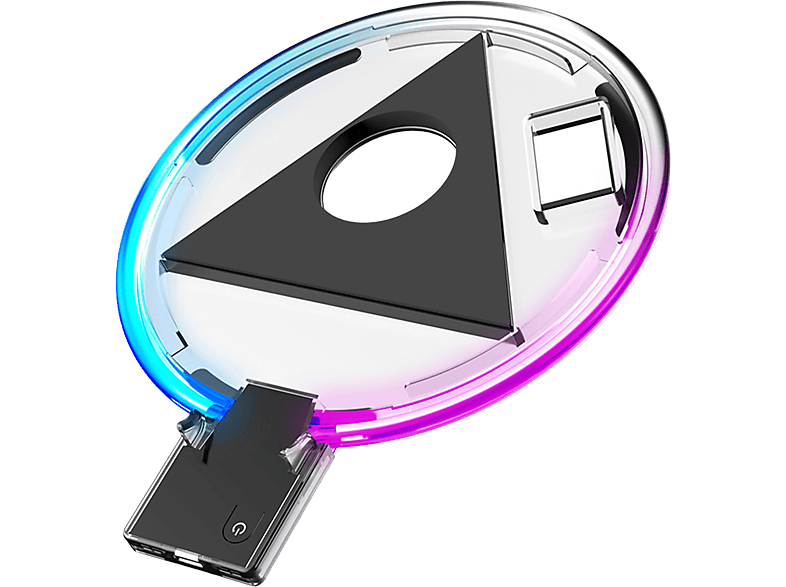 RESPIEL Beleuchteter Sockel, Konsolenständer RGB-Ladeschale PlayStation 5-Controller, Konsolenzubehör, schwarz