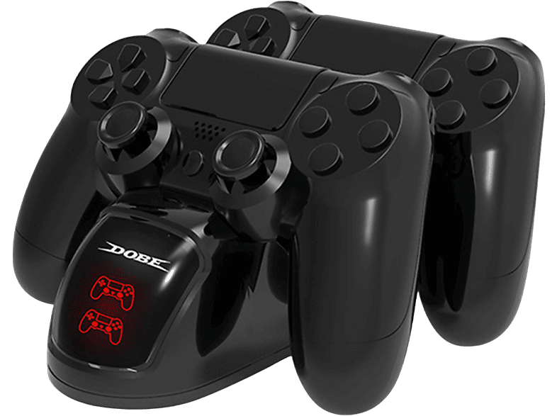 RESPIEL PS4 Controller Ladestation,Ladegerät Station für PS4/Pro/Slim PlayStation 4-Controller, Gamepad, schwarz