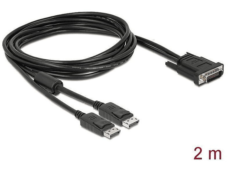 DELOCK Kabel, - 83507 Port Schwarz Display