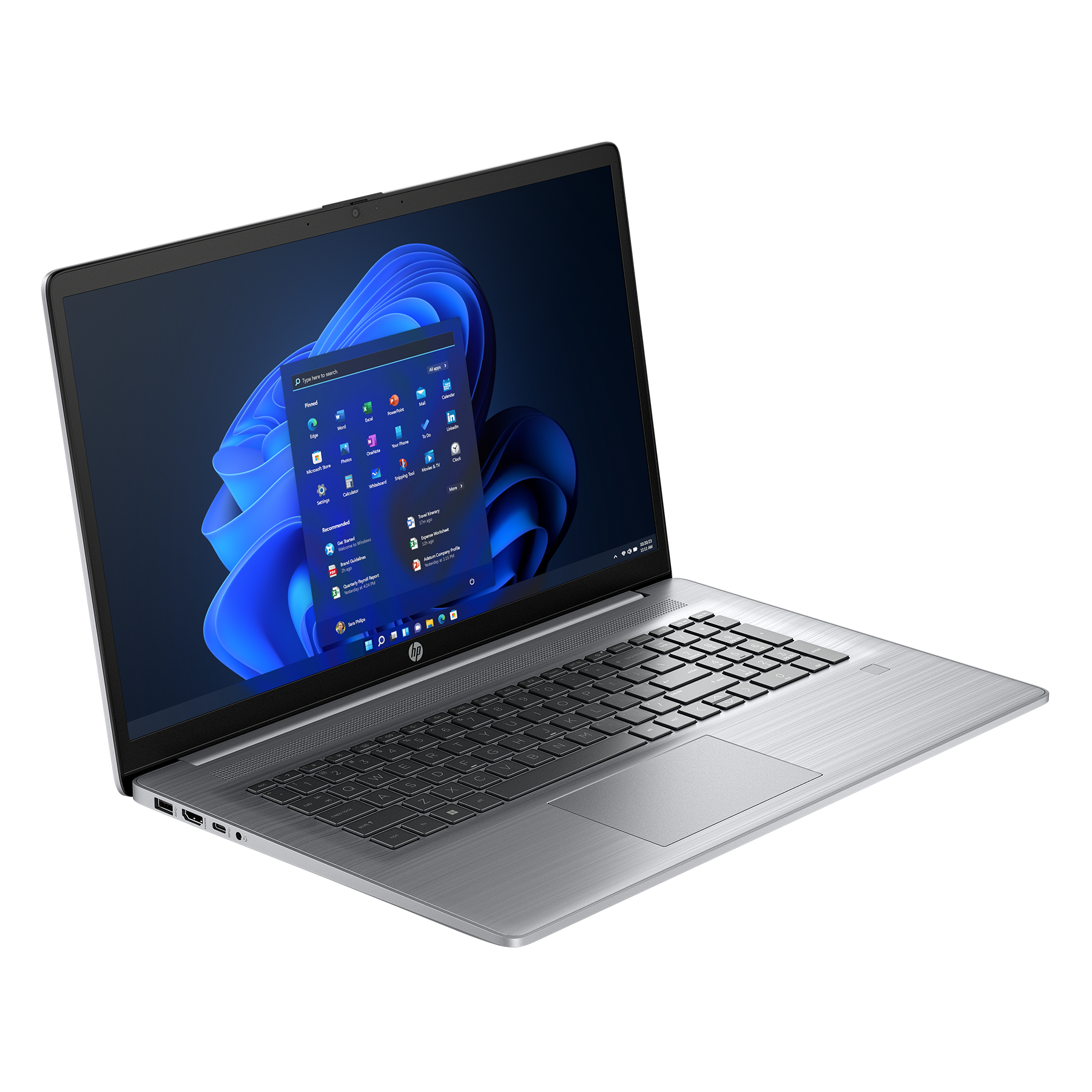 Pro i7-1355U, Pro, Windows Zoll Core™ Notebook i7 mit 17,3 Office + Core HP Intel® 11 2000 Display, ProBook SSD, Silber 470 GB RAM, GB Prozessor, G10, 2021 64